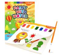 YPLUS Peinture avec Livres d'Eau pour Tout-Petits ,Papier de Peinture Aquarelle Enfants 1-4 Ans , Cadeau Artisanat d'Art avec Pinceau - voyage