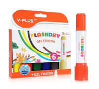 YPLUS Peinture Enfant - Kit de Gouache Solide, Conçu spécifiquement pour les Enfants de 2 à 4 Ans - Peinture pour Bébé, Sans Dégâts, Lavable et Multifonctionnelle, 6 couleurs