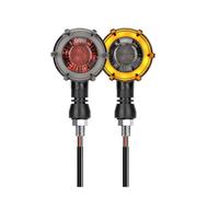 YPMGRWLSN Indicateurs Clignotant de moto LED lumières Flash séquentiel indicateur lampe 12V 10mm double couleur rotation lumière