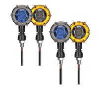 YPMGRWLSN Indicateurs Clignotant de moto LED lumières Flash séquentiel indicateur lampe 12V 10mm double couleur rotation lumière