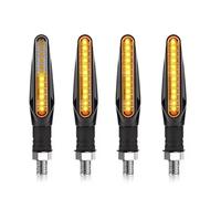 YPMGRWLSN Indicateurs Clignotants LED Universels Pour Motos, Lumière Ambre Dynamique, Indicateur DRL, Feu Arrière Clignotant, 12V