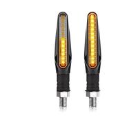 YPMGRWLSN Indicateurs Clignotants LED Universels Pour Motos, Lumière Ambre Dynamique, Indicateur DRL, Feu Arrière Clignotant, 12V
