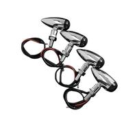 YPMGRWLSN Indicateurs Clignotants universels de moto, 4 pièces, voyant lumineux ambre Smokey pour Sportster Bobber Chopper