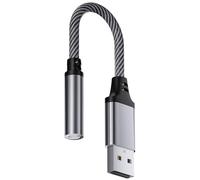 YPREWY Adaptateur audio USB vers adaptateur audio 3,5 mm pour connecter des écouteurs et des micros à des ordinateurs portables et PC USB convertisseur auditif