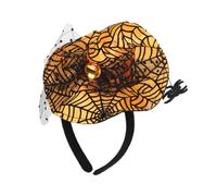 YPREWY Bandeau de sorcière d'Halloween pour adulte - Chapeau de magicien en toile d'araignée - Bandeau pointu pour jeu de rôle - Pour fête