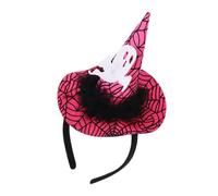 YPREWY Bandeau de sorcière d'Halloween pour adulte - Chapeau de magicien en toile d'araignée - Bandeau pointu pour jeu de rôle - Pour fête