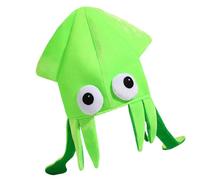 YPREWY Chapeau de calamar ludique avec 4 options de couleur en tissu doux respirant sur le thème des événements pour différents âges