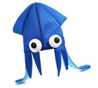 YPREWY Chapeau de calamar ludique avec 4 options de couleur en tissu doux respirant sur le thème des événements pour différents âges