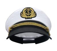 YPREWY Chapeau de capitaine de yacht, costume de marin pour homme, bleu marine, réglable, bleu marine, pour adulte, enfant, homme, femme, chapeau de yacht
