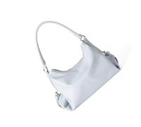YPREWY Élégant sac à bandoulière en polyuréthane avec fermeture éclair, compartiments spacieux et sangle réglable pour femme ou voyage, sac à main en polyuréthane finition mate, bleu, One Size
