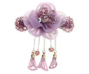 YPREWY Épingle à cheveux élégante avec fleur style chinois traditionnel pour cheveux longs ou médias