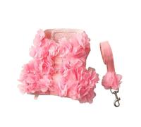YPREWY Jupe de printemps avec laisses en dentelle pour petit chien - Vêtement tendance pour chien - Motif floral