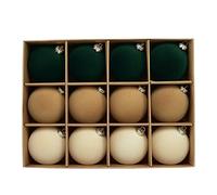 YPREWY Lot de 12 boules de Noël ornementales de 6 cm pour couronne de vacances, guirlandes et sapins, plusieurs couleurs