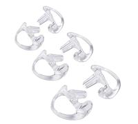 YPREWY Lot de 3 paires de moules auriculaires souples pour radio, 2 voies, remplacement d'embouts pour oreillettes acoustiques