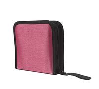 YPREWY Lot de 40 étuis de rangement en tissu mercerisé pour CD ou livret, rose rouge