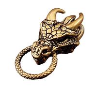 YPREWY Pendentif en métal artistique dragon pour porte-clés et sac à dos, accessoire unique en paracorde, accessoire porte-clés chinois, taille unique
