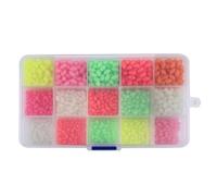 YPREWY Perles de pêche ovales rondes et brillantes - Œufs en eau salée - Outil de pêche pour appâts - Essentiel pour la famille