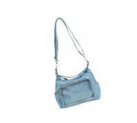YPREWY Sac à bandoulière vintage en polyuréthane transparent avec sangle réglable, sac à bandoulière rétro spacieux pour les essentiels du quotidien, sac à bandoulière transparent, bleu, One Size