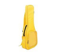 YPREWY Sac de rangement pour ukulélé de 58,4 cm, étui de transport transparent avec poche latérale pour ukulélé, petite guitare, sac de transport en coton, jaune citron