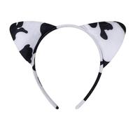 YPREWY Serre-tête moderne avec oreilles de vache et corne - Accessoire de cheveux confortable en tissu pour enfants, adolescents et fans