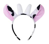 YPREWY Serre-tête moderne avec oreilles de vache et corne - Accessoire de cheveux confortable en tissu pour enfants, adolescents et fans