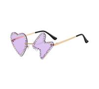 YPREWY Style vintage disco hippie en forme de cœur années 70 80 pour hommes femmes costumes fêtes cadeaux