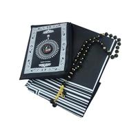 YPREWY Tapis de prière islamique avec indicateurs de direction, tapis de voyage pour homme et femme, pour l'extérieur, tapis musulman pour les voyages