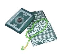 YPREWY Tapis de prière islamique avec indicateurs de direction, tapis de voyage pour homme et femme, pour l'extérieur, tapis musulman pour les voyages