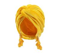 YPREWY Turban traditionnel pour femme Hijab Cheveux Wrap Head Hijab Caps Fringe Knot Tête Respirant, jaune, Taille unique