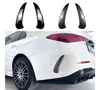 YPSBBHD 1 Paire de Couvercle de Ventilation de Canard Latéral de Becquet de Pare-Chocs Arrière, Compatible avec Mercedes-Benz C-Class W206 S206 C260 C43 C63 AMG 2022+,Carbon Fiber Look