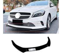 YPSBBHD Kit de Carrosserie de Lame de Séparation de Lèvre de Pare-Chocs Avant, Accessoires de Garniture Extérieure, Compatible avec Mercedes-Benz A-Class W176 2016-2018 Standard,Gloss Black