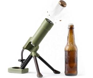 ypsdfs Mortier a Biere Mortier avec Décapsuleur Lanceur de Capsule - Decapsuleur Mortier Automatique Robuste - Mortier Décapsuleur Déco,Army Green