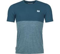 Ortovox 150 Cool Logo TS - T-shirt en laine mérinos homme Petrol Blue XXL
