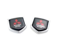 YPXHCZYJ Auto Emblèmes pour Mitsubishi Outlander ASX Lancer-EX Pajero emblème de carrosserie Voiture Autocollant de Lettre Emblème Autocollantes Rechange Accessoires de Style