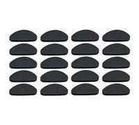 YPYMOD 10 Paires Coussinets Nasaux en Silicone Antidérapant pour Lunettes, Antidérapants Coussinets de Nez à Lunettes Auto-Adhésives, pour Lunettes de Soleil Spectacles(Noir)