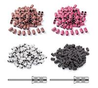YPYMOD 200 Anneaux de Ponçage pour Ongles, 80-120-180-240 Grit Anneaux de Ponçage pour Ongles, Anneaux de Ponçage Professionnels pour La Manucure et La Pédicure