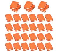 YPYMOD 30 Pcs Bloc Polissoir Ongles, Buffer Ongles Carré Éponge Lime à Ongles pour Les Salons de Manucure, Le Diy Nail Art à La Maison(Orange)