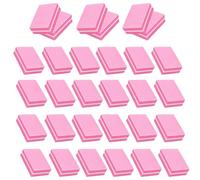 YPYMOD 30 Pcs Bloc Polissoir Ongles, Buffer Ongles Carré Éponge Lime à Ongles pour Les Salons de Manucure, Le Diy Nail Art à La Maison(Rose)