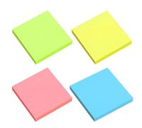 YPYMOD 400pcs Sticky Notes, 76mm x 76mm, Notes Super Adhésives pour Prise de Notes, Listes de Tâches et Rappels, Faciles à Ecrire, pour l'école, la Maison, le Bureau, 4 Couleurs