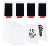 YPYMOD 4pcs Kit Empreinte Pieds et Mains Bébé, Enfant Empreinte Clean Touch Tampons Bébé Empreinte de Main Empreinte, pour Chien et Chat, Bebe Souvenir