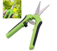 YPYMOD Ciseaux de Jardinage Faits à la Main, Ciseaux de Jardinage en Acier Inoxydable pour les Plantes et les Fleurs,16.5cm(Vert)