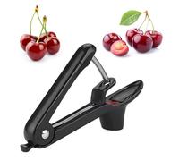 YPYMOD Dénoyauteur de Cerises,Dénoyauteur Manuel Pour Enlever les Noyaux des Cerises,Olives,Prunes,etc(Noir,20cm)