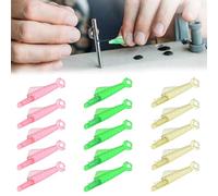 YPYMOD Enfile-Aiguilles,15 Pièces Enfile-Aiguilles pour Machine à Coudre, Enfile-Aiguilles en Plastique pour la Couture, Enfile-Aiguilles en Plastique DIY, 5 Jaunes, 5 Verts, 5 Roses