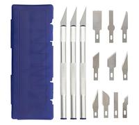 YPYMOD Lot de 3 Cutters pour Bricolage Art Work Cutting, Scalpel, Spéléologie, Sculpture, Diy Sculpture Couteaux de Loisirs avec 10 Lames de Rechange avec Boîte de Rangement