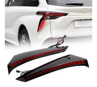 YPZJJBLD Feu de barrière arrière dédié pour Toyota Sienna 2021 2022, feu LED 3 en 1 (Frein + détresse + feu de Pare-Chocs arrière), Installation Facile Anti-Chocs et résistant aux intempéries