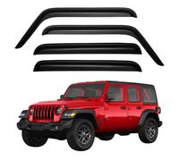 YQAUTEC Déflecteurs d'air pour Jeep Wrangler JK Unlimited 2007-2018 - Visières d'aération pour Wrangler JKU 2007-2018