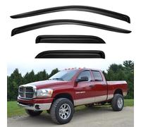 YQAUTEC Pare-Soleil de fenêtre pour Dodge Ram 1500 2002-2008 - Déflecteurs d'air pour Ram 2500 3500 2002-2008 (Cabine Quad/étendue)