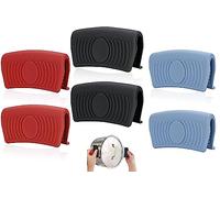 YQBFTC 6 pièces maniques en Silicone de Cuisine,poignée en Silicone maniques, poignées de Four antidérapantes résistantes pour la Cuisson des Doigts pour la Cuisine Silicone Clip