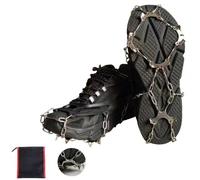 YQBFTC Crampons pour Bottes de randonnée,Crampons de Glace Universelles Traction Crampon,Crampons à Neige avec 10 Dents Crampons antidérapants pour la Marche,Le Jogging,l'escalade et la randonnée