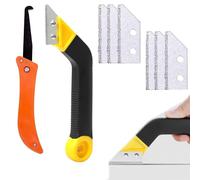 YQBFTC Grattoir Joint Carrelage,6 PCS De Rechange Grattoir à Joints et 1 Scie Coudée,Grattoir à Dejointer Carrelage Costume,Gratte Joint Carrelage pour,Cuisine,Salle de bain,Nettoyage joint carrelage
